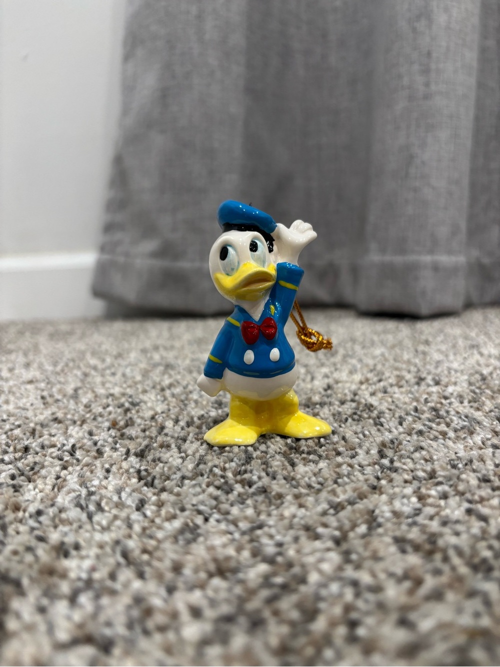 Vintage Disney Donald Duck Christmas Ornament Made in Malaysia Collectible
